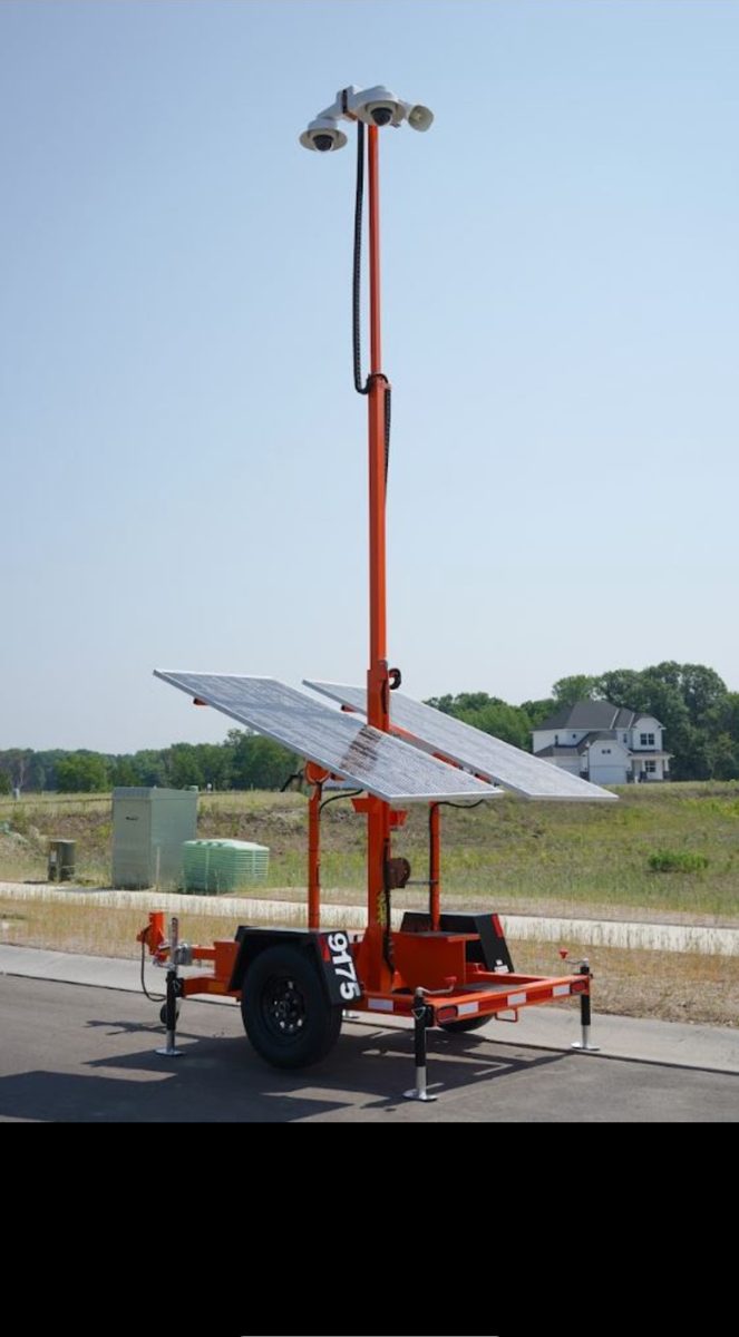 Mobile surveillance trailer unit